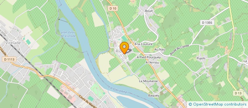 localisation de l'entreprise PAROISSE DE CADILLAC-TARGON  CADILLAC-SUR-GARONNE