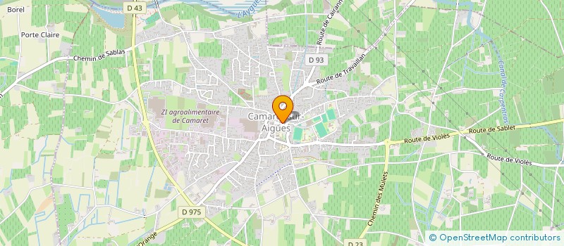 localisation de l'entreprise PAROISSE DE CAMARET à CAMARET-SUR-AIGUES