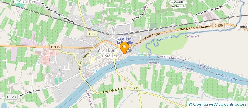 localisation de l'entreprise PAROISSE DE CASTILLON LA BATAILLE  CASTILLON-LA-BATAILLE