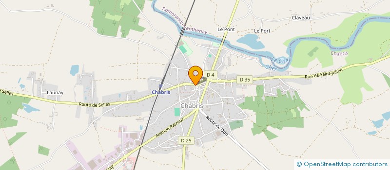 localisation de l'entreprise PAROISSE DE CHABRIS à CHABRIS