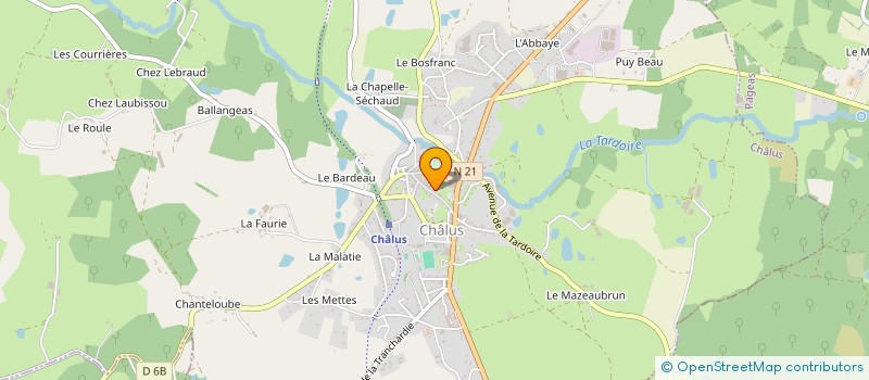 localisation de l'entreprise PAROISSE DE CHALUS à CHALUS