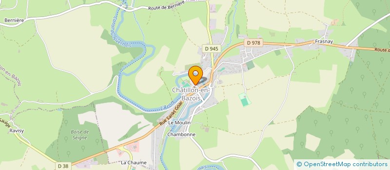 localisation de l'entreprise PAROISSE DE CHATILLON EN BAZOIS à CHATILLON-EN-BAZOIS