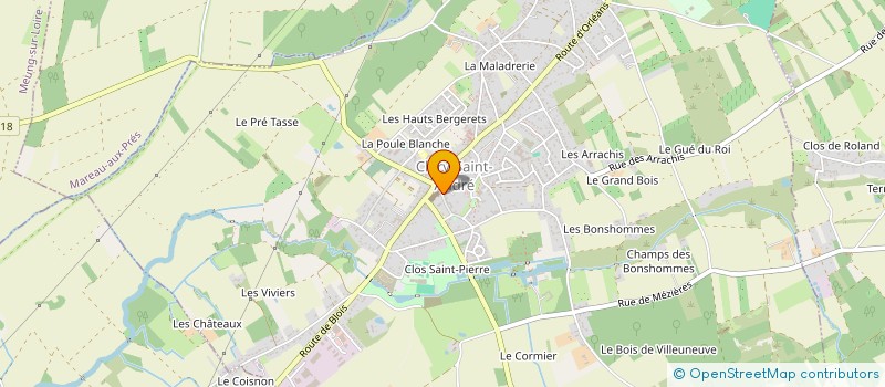 localisation de l'entreprise PAROISSE DE CLERY ST ANDRE à CLERY-SAINT-ANDRE
