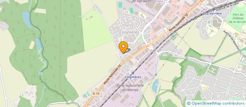 localisation de l'entreprise PAROISSE DE COIGNIERES  COIGNIERES