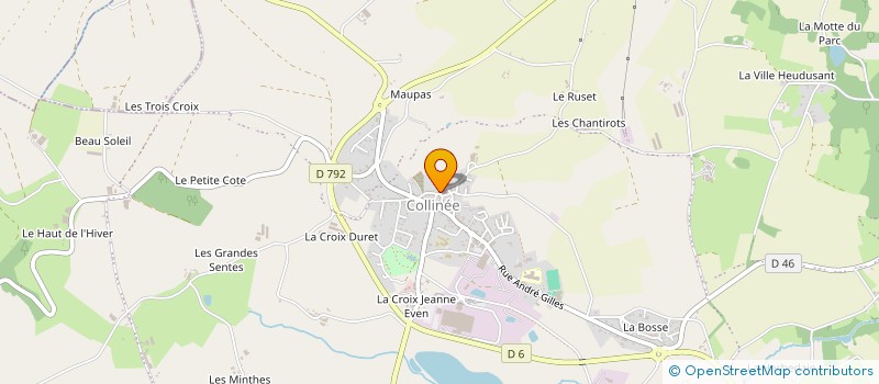 localisation de l'entreprise PAROISSE DE COLLINEE à LE MENE
