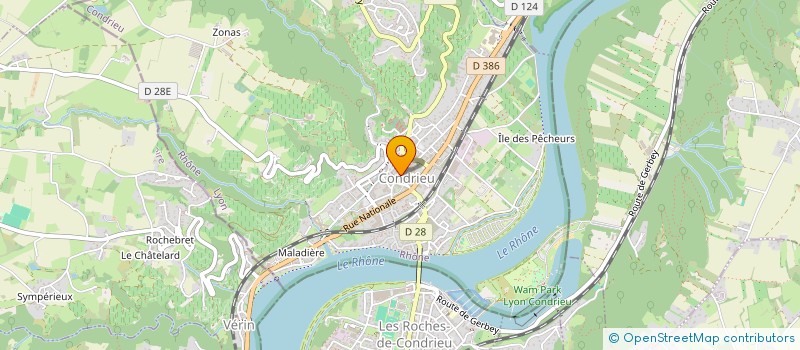 localisation de l'entreprise PAROISSE DE CONDRIEU à CONDRIEU