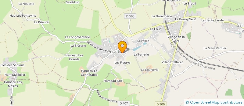 localisation de l'entreprise PAROISSE DE COUVILLE  COUVILLE