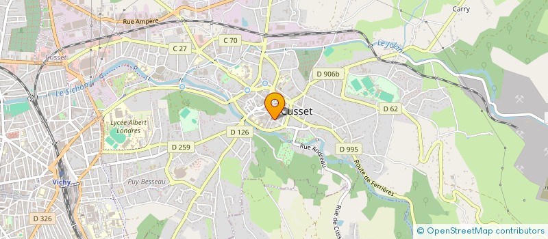 localisation de l'entreprise PAROISSE DE CUSSET à CUSSET
