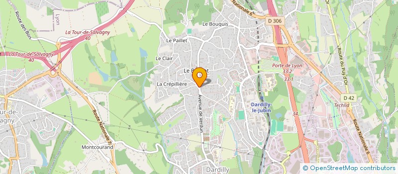 localisation de l'entreprise PAROISSE DE DARDILLY  DARDILLY