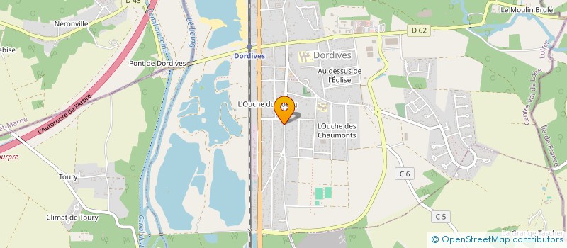 localisation de l'entreprise PAROISSE DE DORDIVES  DORDIVES