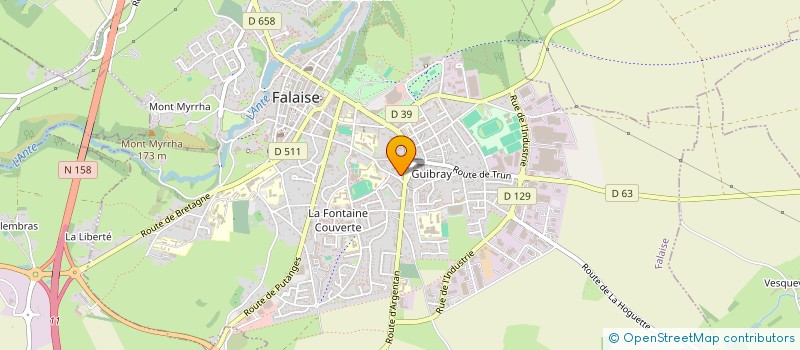 localisation de l'entreprise PAROISSE DE FALAISE  FALAISE