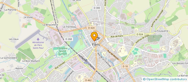 localisation de l'entreprise PAROISSE DE FLERS à FLERS
