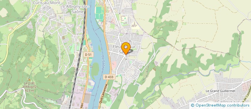 localisation de l'entreprise PAROISSE DE FLEURIEU SUR SAONE  FLEURIEU-SUR-SAONE