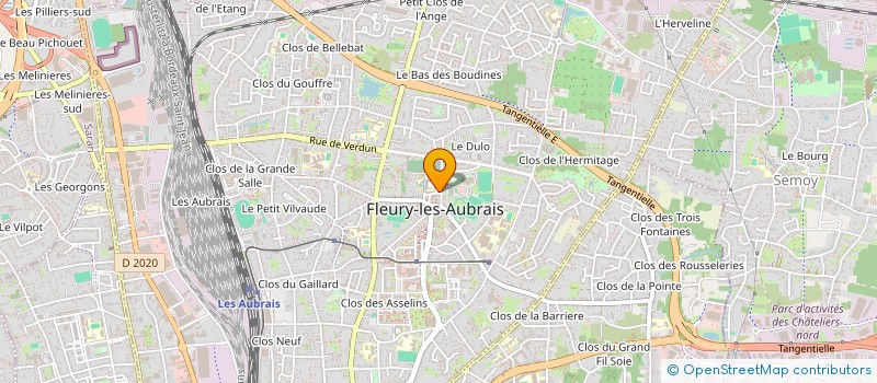 localisation de l'entreprise PAROISSE DE FLEURY LES AUBRAIS à FLEURY-LES-AUBRAIS