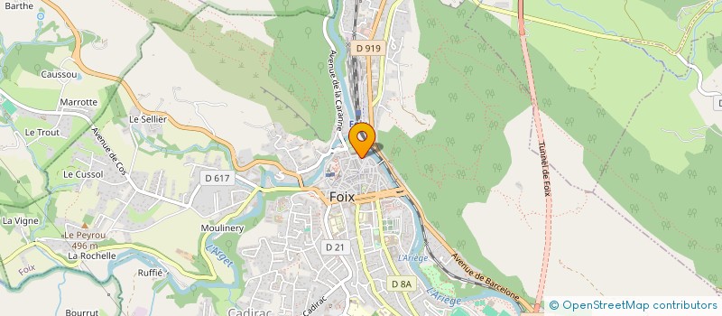 localisation de l'entreprise PAROISSE DE FOIX à FOIX