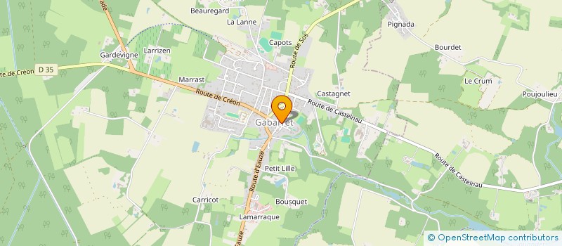 localisation de l'entreprise PAROISSE DE GABARRET  GABARRET