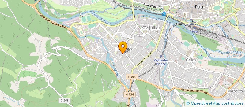 localisation de l'entreprise PAROISSE DE JURANCON  JURANCON