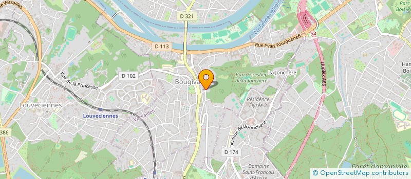 localisation de l'entreprise PAROISSE DE L'ASSOMPTION DE LA TRES SAINTE VIERGE  BOUGIVAL