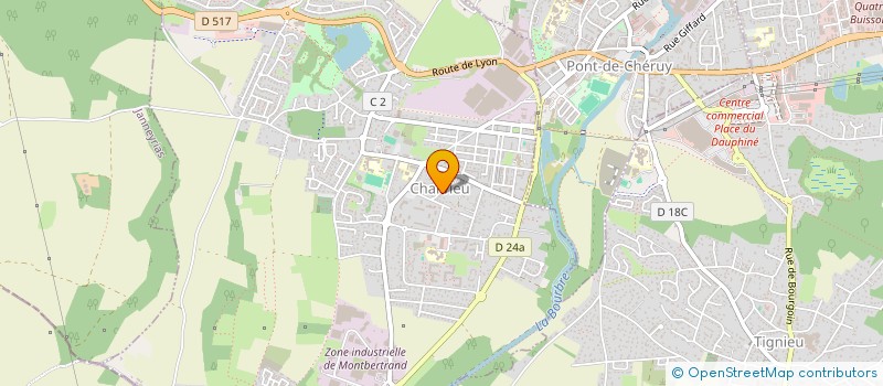 localisation de l'entreprise PAROISSE DE L EGLISE APOSTOLIQUE ARMENIENNE DE CHARVIEU-PONT DE CHERUY ET DES ENVIRONS  CHARVIEU-CHAVAGNEUX