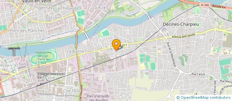 localisation de l'entreprise PAROISSE DE L EGLISE APOSTOLIQUE ARMENIENNE DE DECINES ET DES ENVIRONS  DECINES-CHARPIEU