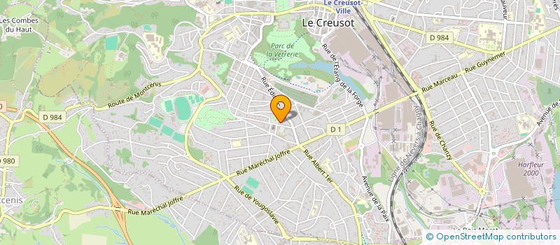 localisation de l'entreprise PAROISSE DE L'EPIPHANIE  LE CREUSOT