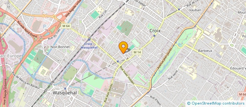 localisation de l'entreprise PAROISSE DE L'EPIPHANIE  CROIX