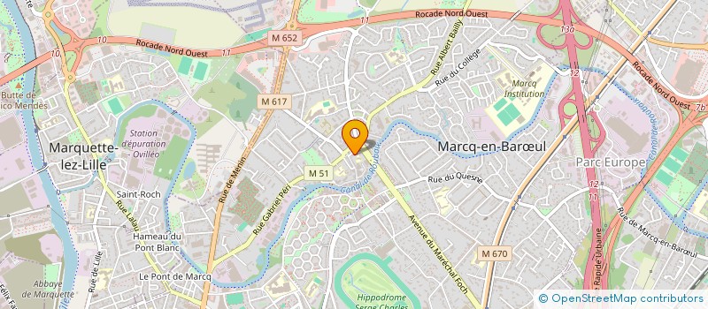 localisation de l'entreprise PAROISSE DE LA BONNE NOUVELLE à MARCQ-EN-BARŒUL