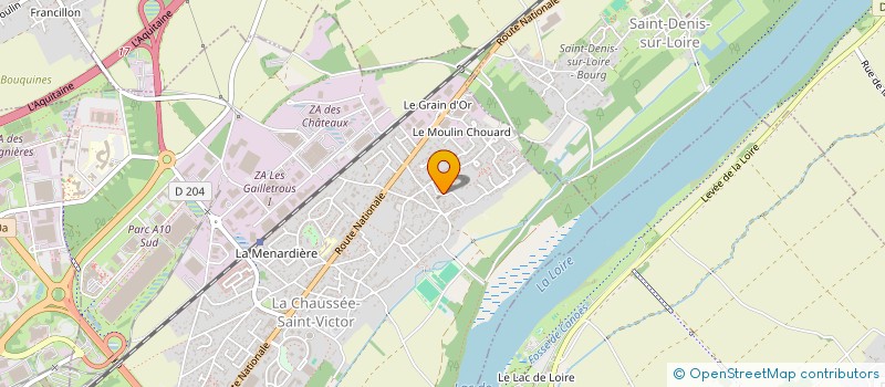 localisation de l'entreprise PAROISSE DE LA CHAUSSEE ST VICTOR  LA CHAUSSEE-SAINT-VICTOR