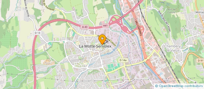 localisation de l'entreprise PAROISSE DE LA MOTTE SERVOLEX  LA MOTTE-SERVOLEX