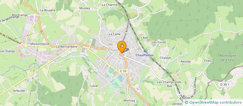 localisation de l'entreprise PAROISSE DE LA NATIVITE  CHAUFFAILLES