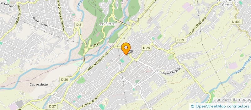 localisation de l'entreprise PAROISSE DE LA RAVINE DES CABRIS à SAINT-PIERRE