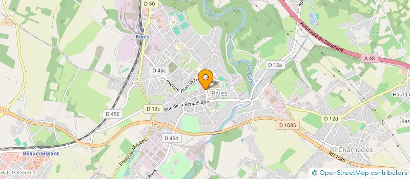 localisation de l'entreprise PAROISSE DE LA SAINTE CROIX  RIVES