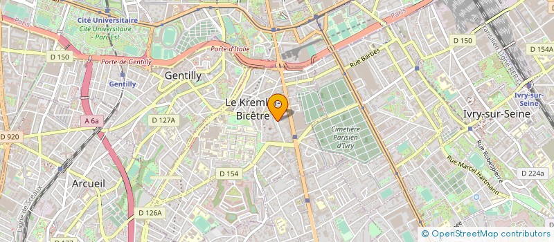 localisation de l'entreprise PAROISSE DE LA SAINTE FAMILLE  KREMLIN BICETRE