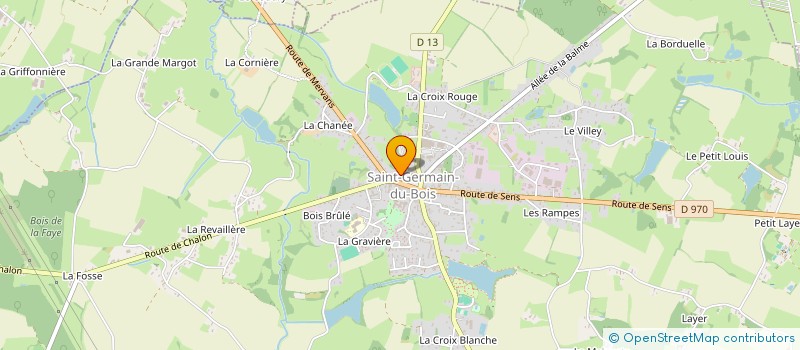 localisation de l'entreprise PAROISSE DE LA SAINTE TRINITE EN BRESSE  SAINT-GERMAIN-DU-BOIS