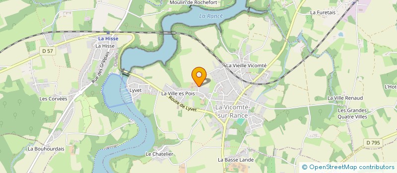 localisation de l'entreprise PAROISSE DE LA VICONTE SUR RANCE  LA VICOMTE SUR RANCE