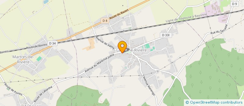 localisation de l'entreprise PAROISSE DE LABARTHE DE RIVIERE  LABARTHE-RIVIERE