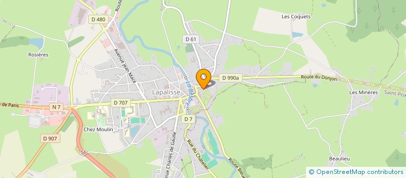 localisation de l'entreprise PAROISSE DE LAPALISSE  LAPALISSE