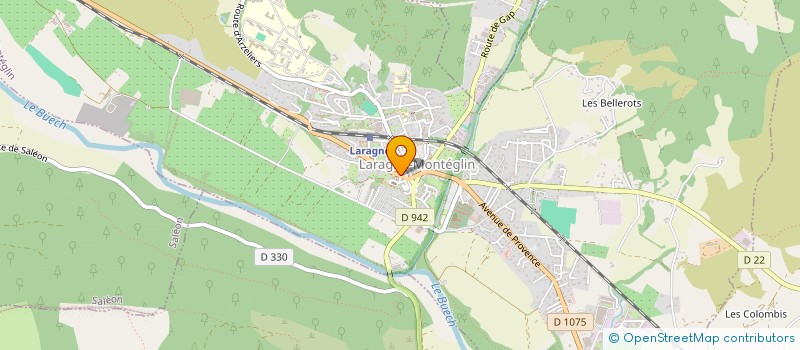 localisation de l'entreprise PAROISSE DE LARAGNE  LARAGNE-MONTEGLIN