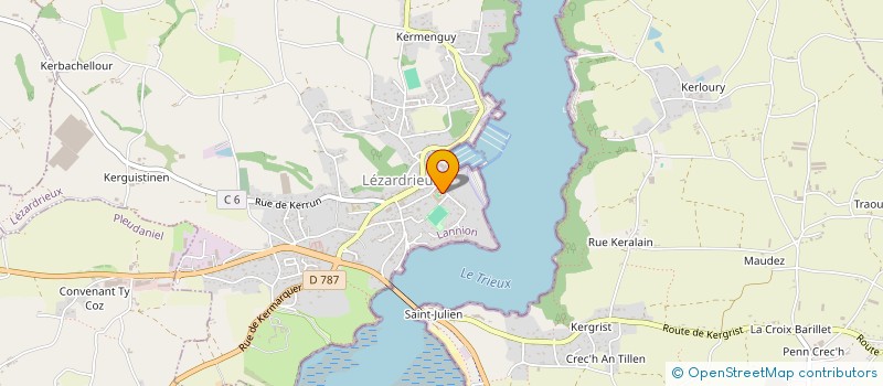 localisation de l'entreprise PAROISSE DE LEZARDRIEUX  LEZARDRIEUX