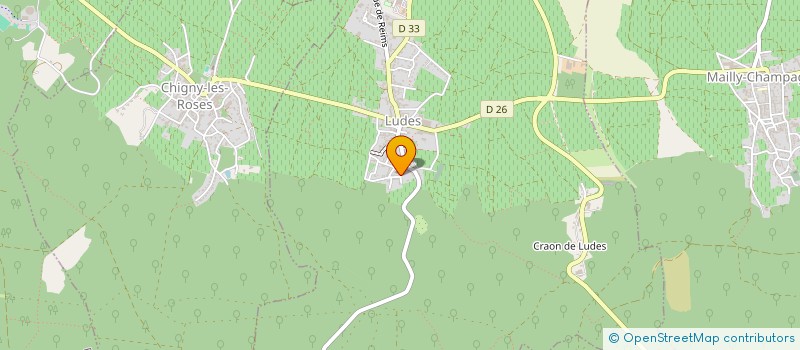 localisation de l'entreprise PAROISSE DE LUDES  LUDES