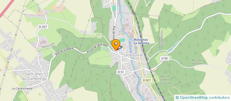 localisation de l'entreprise PAROISSE DE MALAUNAY LE HOULME  LE HOULME