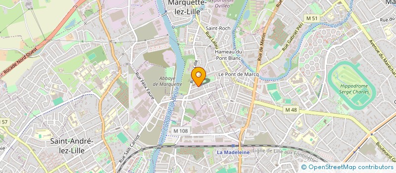 localisation de l'entreprise PAROISSE DE MARQUETTE  MARQUETTE-LEZ-LILLE