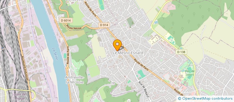 localisation de l'entreprise PAROISSE DE MESNIL - PLATEAU DE BOOS  LE MESNIL-ESNARD