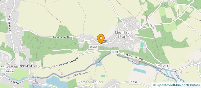 localisation de l'entreprise PAROISSE DE MESNILLIERS  MESNIL-SUR-L'ESTREE