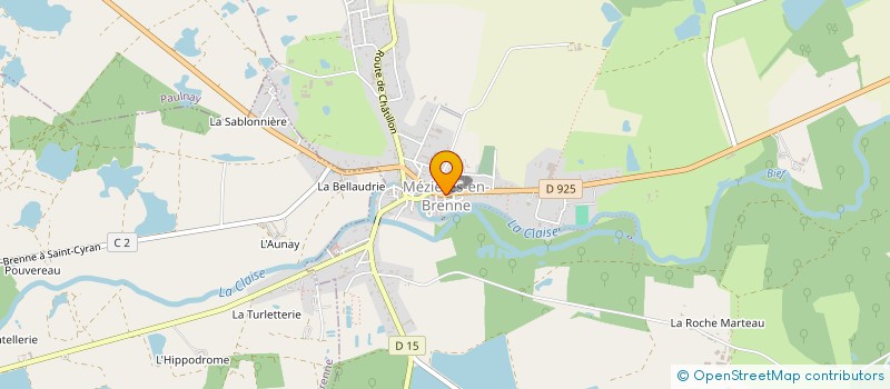localisation de l'entreprise PAROISSE DE MEZIERES EN BRENNE à MEZIERES-EN-BRENNE