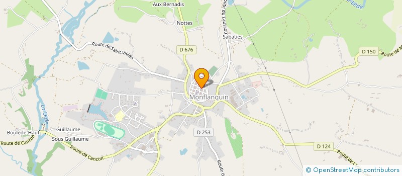 localisation de l'entreprise PAROISSE DE MONFLANQUIN  MONFLANQUIN