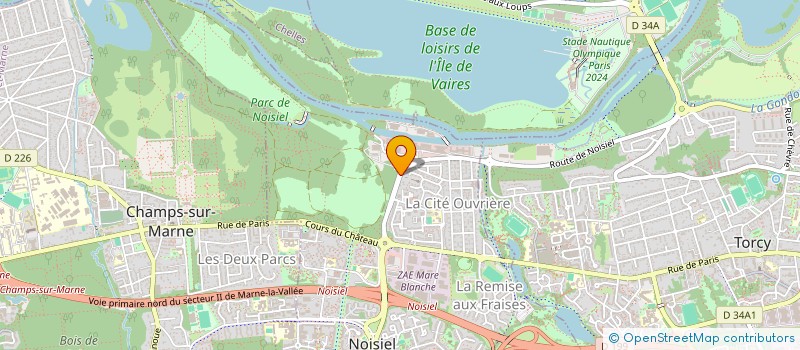 localisation de l'entreprise PAROISSE DE NOISIEL 1 à NOISIEL