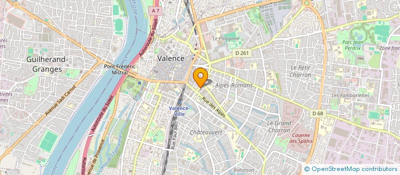 localisation de l'entreprise PAROISSE DE NOTRE DAME CULTE  VALENCE