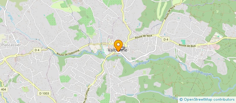 localisation de l'entreprise PAROISSE DE NOTRE DAME DE LA SAGESSE  VALBONNE