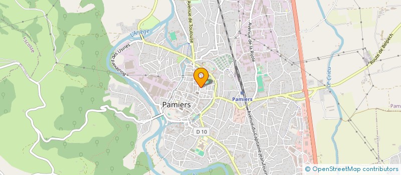 localisation de l'entreprise PAROISSE DE PAMIERS  PAMIERS